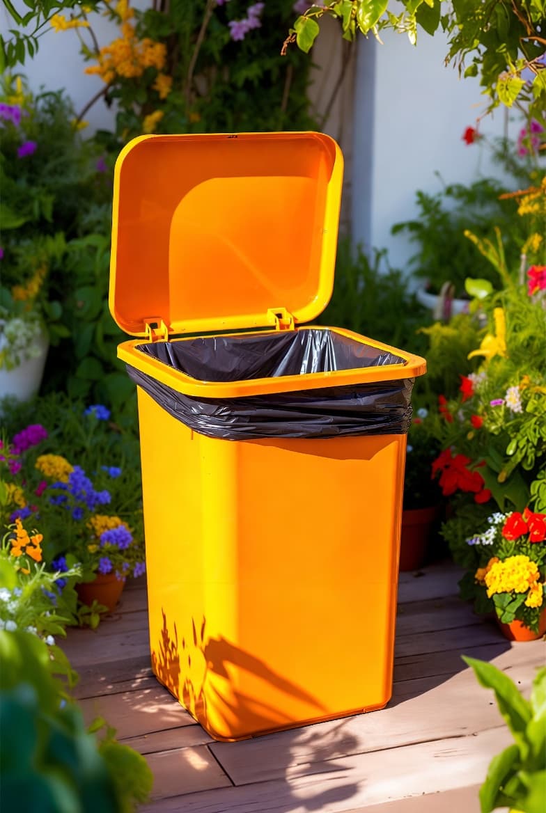 Outdoor waste bins